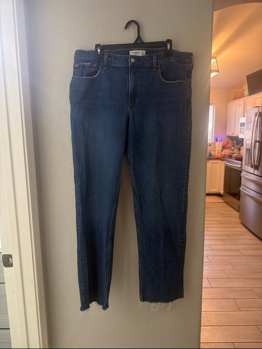 Abercrombie & Fitch Dark Blue Slim Straight Jeans